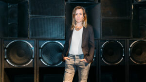 Porträtfoto Pamela Schobess, Politische Sprecherin LiveKomm, 1. Vorsitzende Clubcomission Berlin